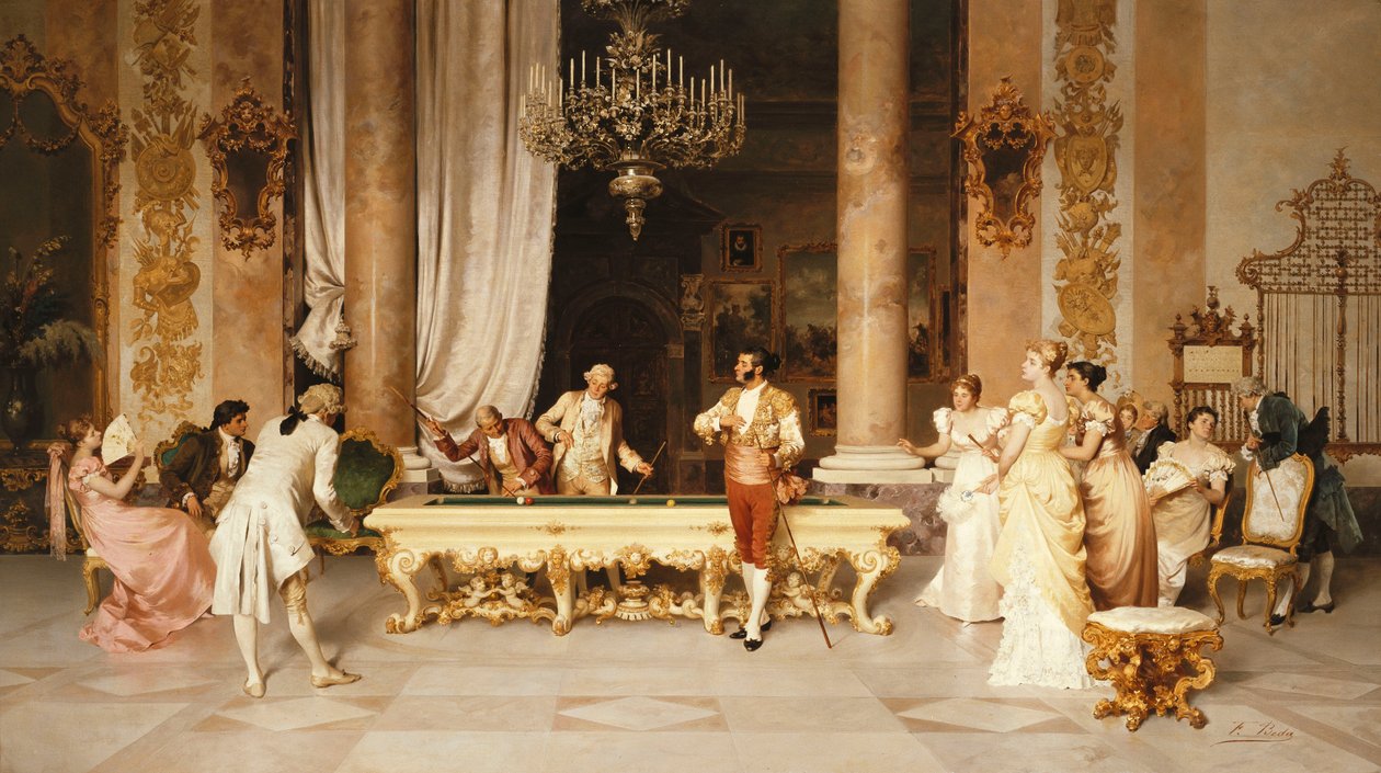 Una partita a biliardo da Francesco Beda
