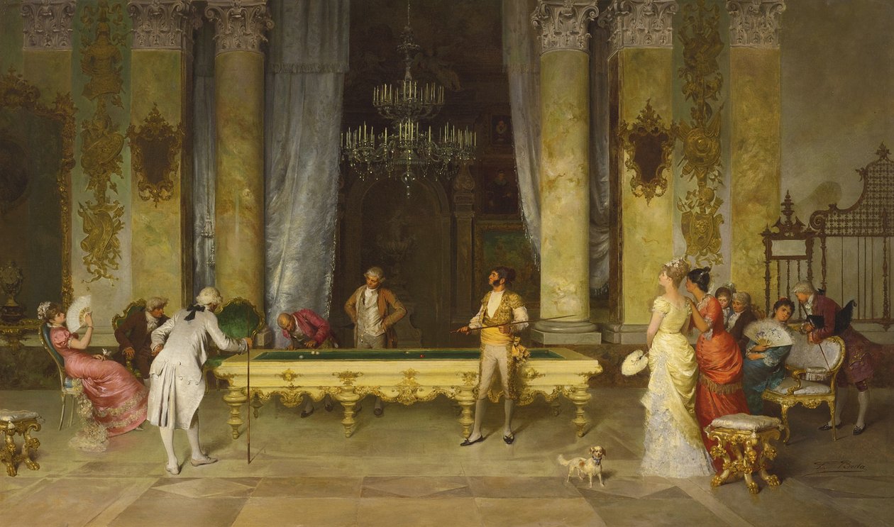 Partita di biliardo da Francesco Beda