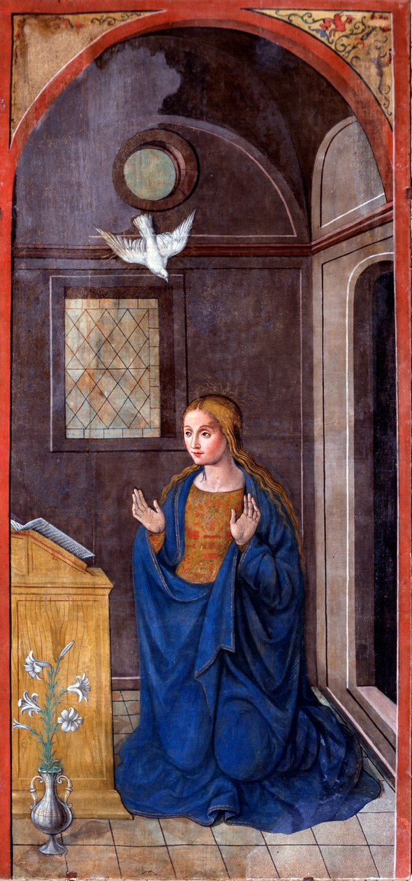 Annunciazione: Maria (circa 1549) da Francesco Brea