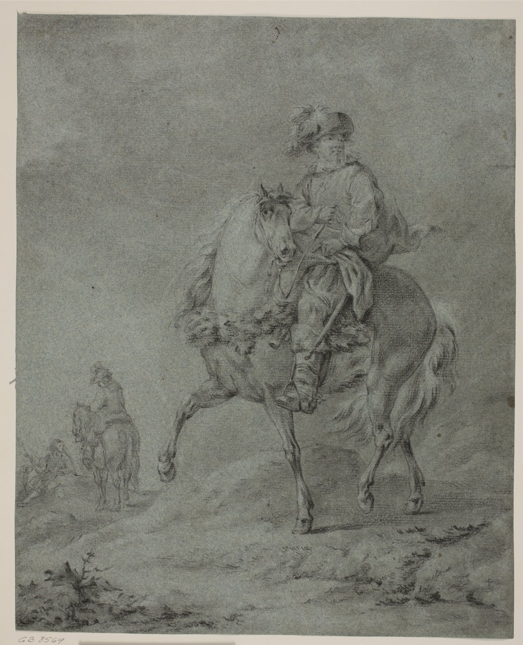 Cavalieri in un paesaggio da Francesco Casanova