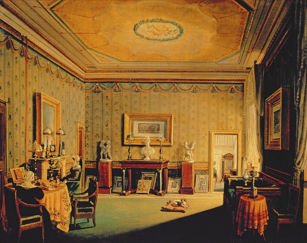 Salone nella Casa Barberini, 1830-40 da Francesco Diofebi