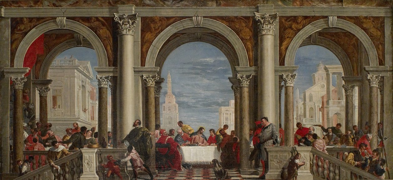 Il banchetto nella casa di Levi da Francesco Fontebasso