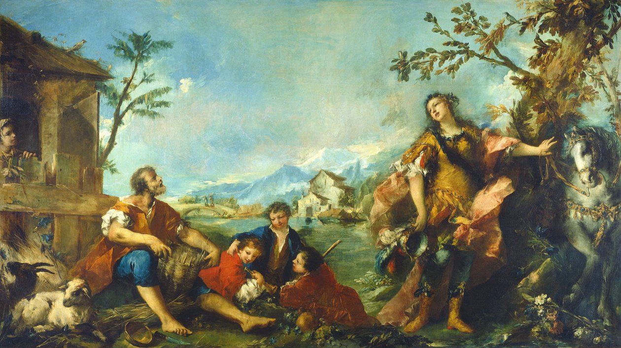 Erminia e i pastori da Francesco Guardi