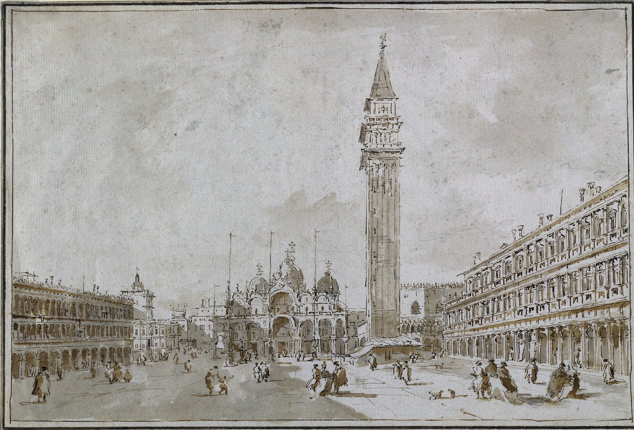 Piazza San Marco, Venezia, 1780s da Francesco Guardi