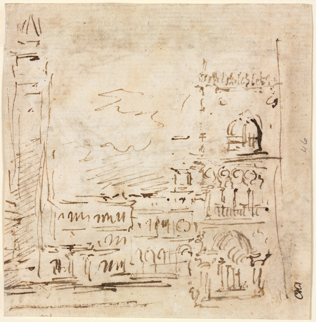 Piazza San Marco con il Palazzo Ducale da Francesco Guardi