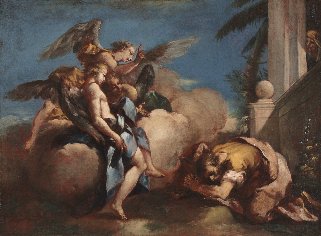 Gli angeli appaiono ad Abramo da Francesco Guardi