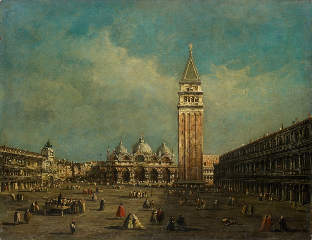 La Piazza San Marco a Venezia da Francesco Guardi