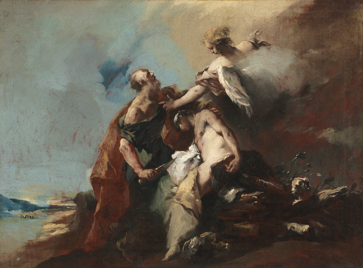 Il sacrificio di Isacco, 1750s da Francesco Guardi