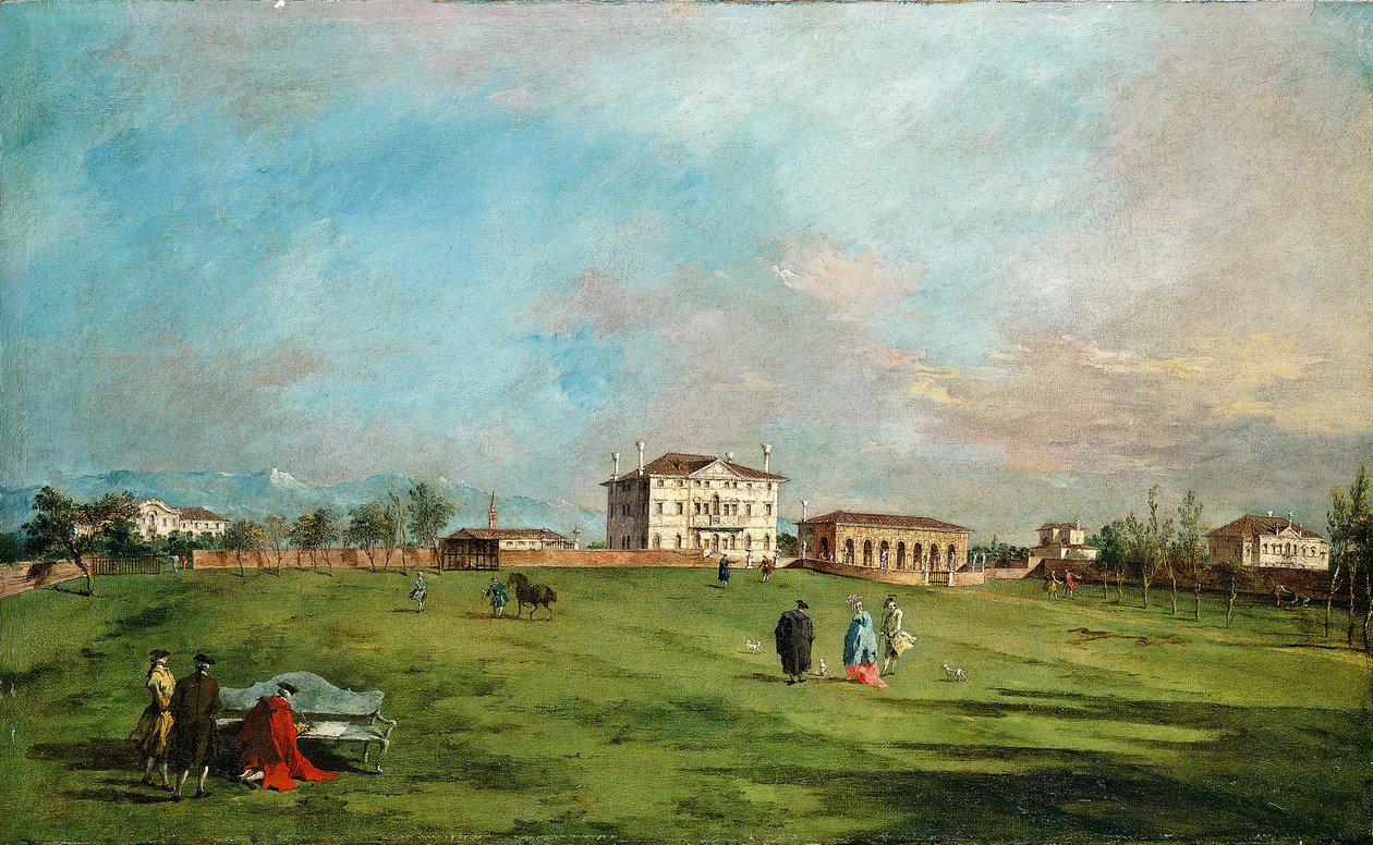 La Villa Loredan, Paese, primi anni 1780 da Francesco Guardi