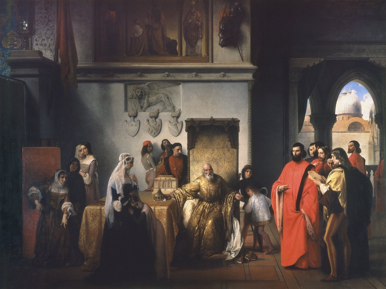 La rimozione del Doge Francesco Foscari (I due Foscari) da Francesco Hayez