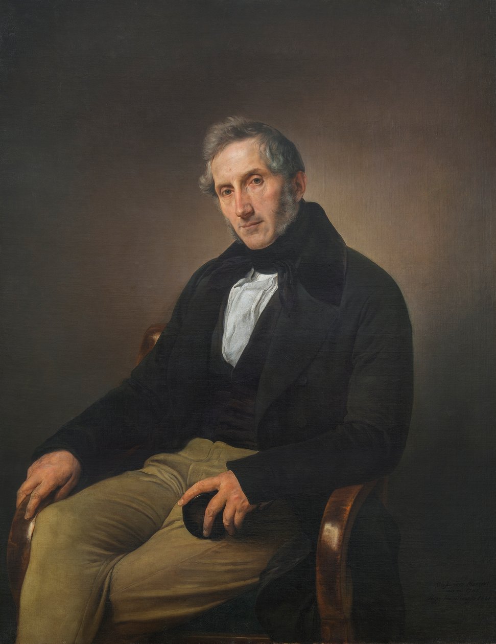 Ritratto di Alessandro Manzoni da Francesco Hayez