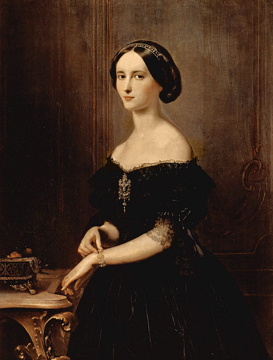 Ritratto di una donna veneziana, c.1852 da Francesco Hayez