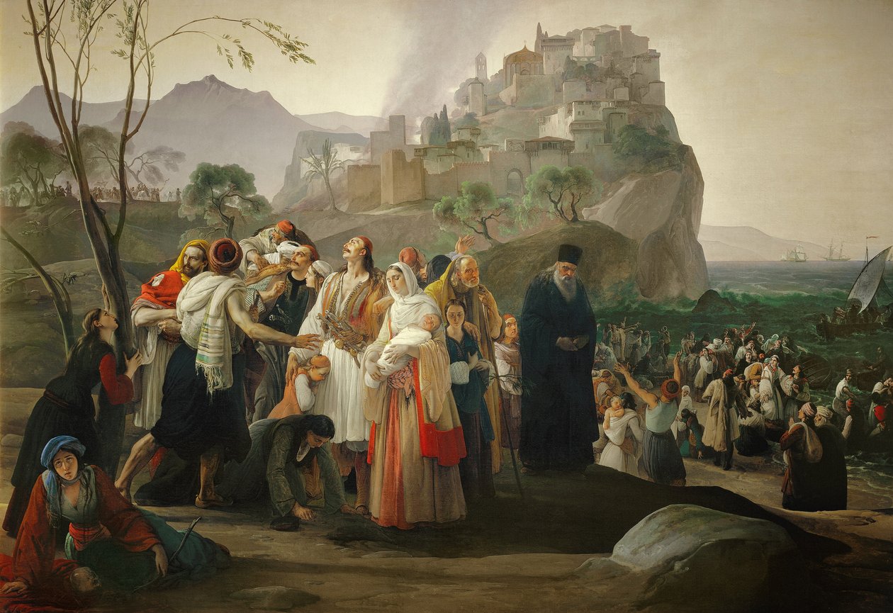 Rifugiati di Parga da Francesco Hayez