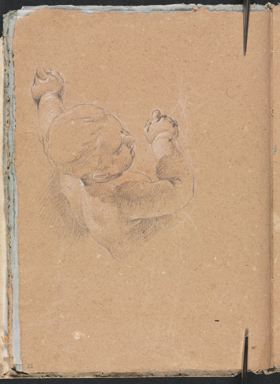 Taccuino di Verona: Putto pagina 22, 1760 da Francesco Lorenzi
