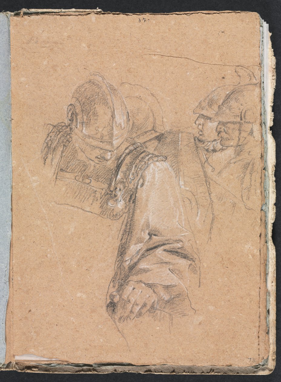 Taccuino di Verona: Soldati pagina 73, 1760 da Francesco Lorenzi