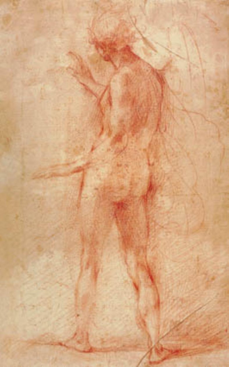 Angelo in piedi visto da dietro da Francesco Montelatici