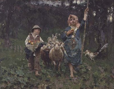 Piccoli pastori da Francesco Paolo Michetti