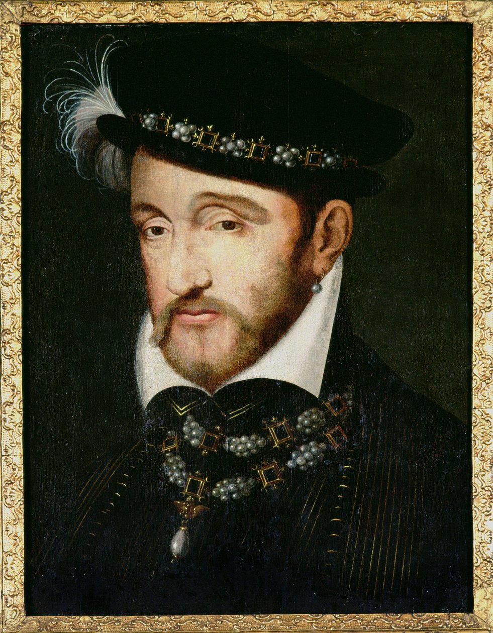 Ritratto di Enrico II (1519-59) da Francesco Primaticcio