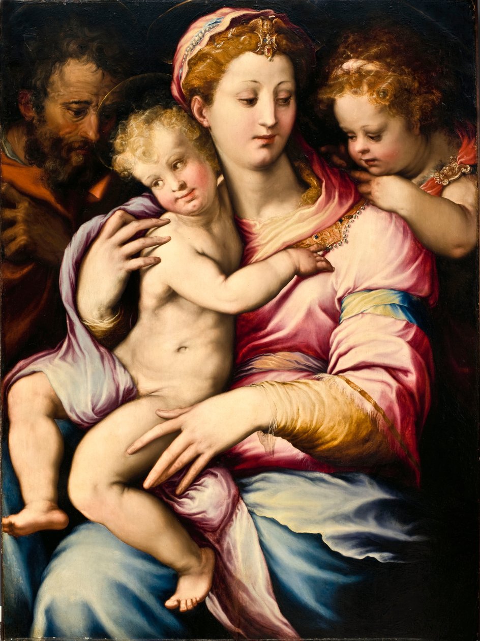 Sacra Famiglia con San Giovanni Battista da Francesco Salviati