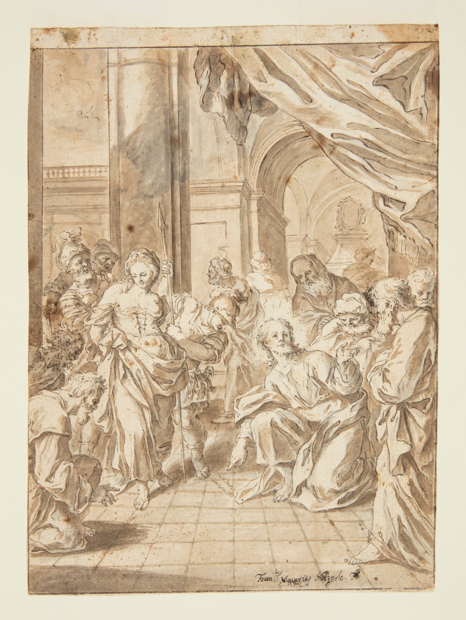 Cristo e la donna adultera da Francesco Saverio Mergolo