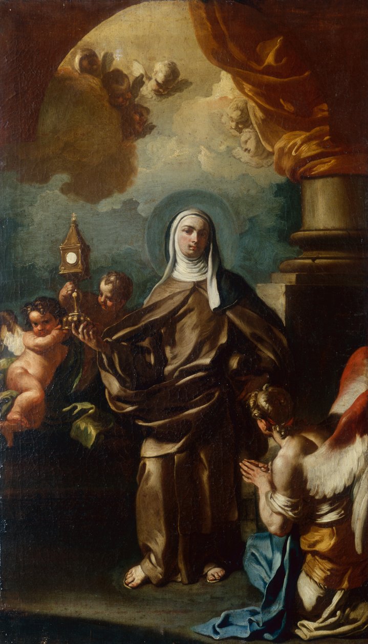 Santa Chiara con un Angelo da Francesco Solimena