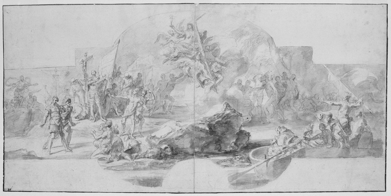 Lo sbarco di Colombo in America, 1715-1716 da Francesco Solimena