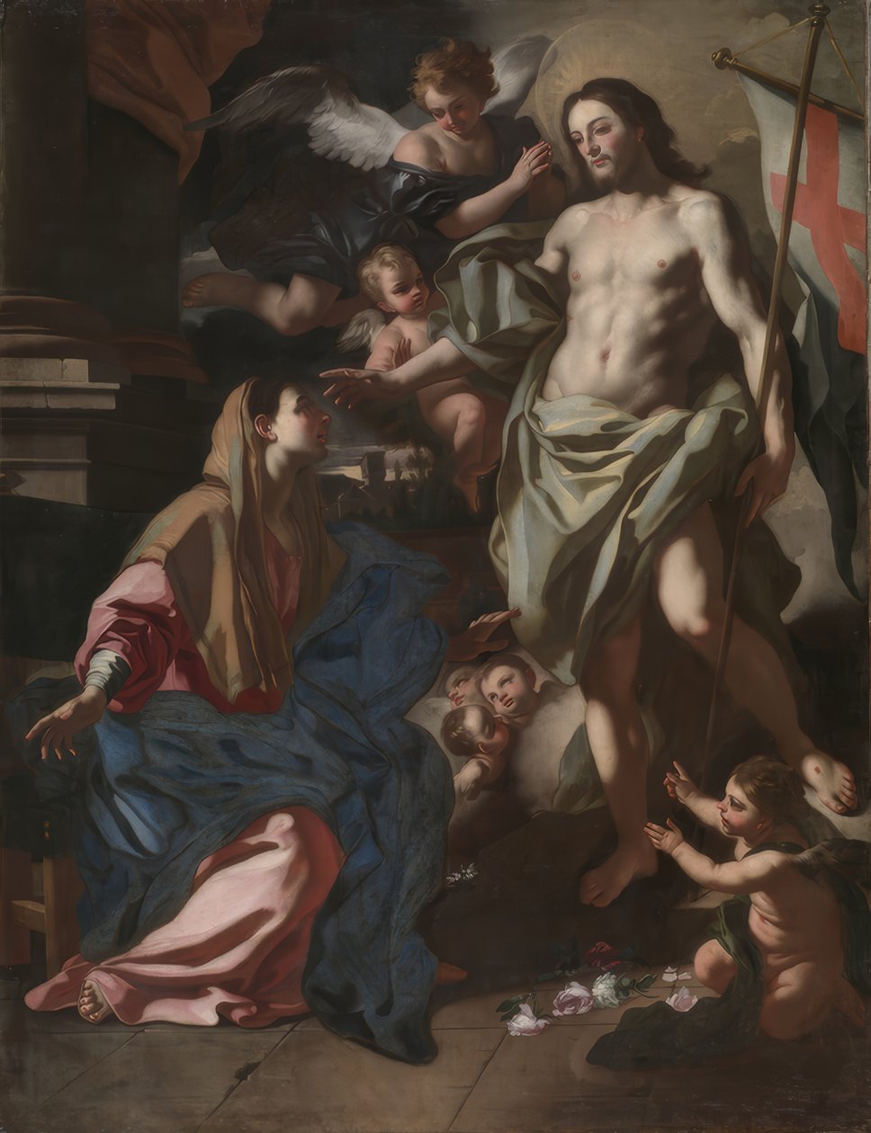Il Cristo risorto che appare alla Vergine da Francesco Solimena