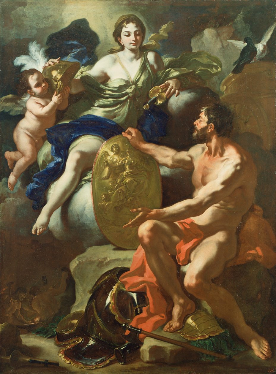 Venere alla Forgia di Vulcano da Francesco Solimena