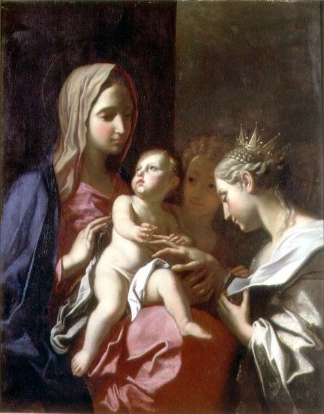 Il matrimonio mistico di Santa Caterina da Francesco Trevisani