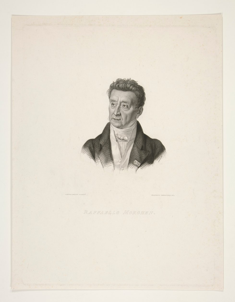 Ritratto di Raffaello Morghen da Francesco Vendramini