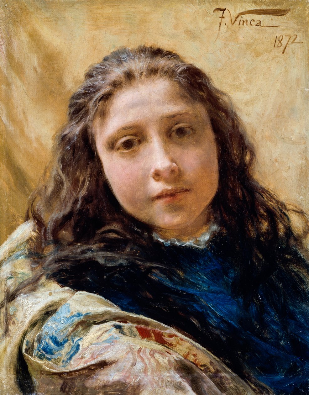 Ritratto di giovane ragazza da Francesco Vinea
