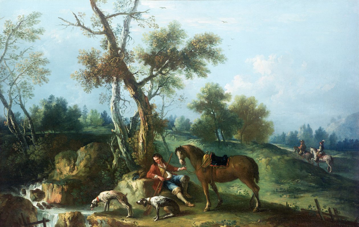 Il riposo del cacciatore da Francesco Zuccarelli