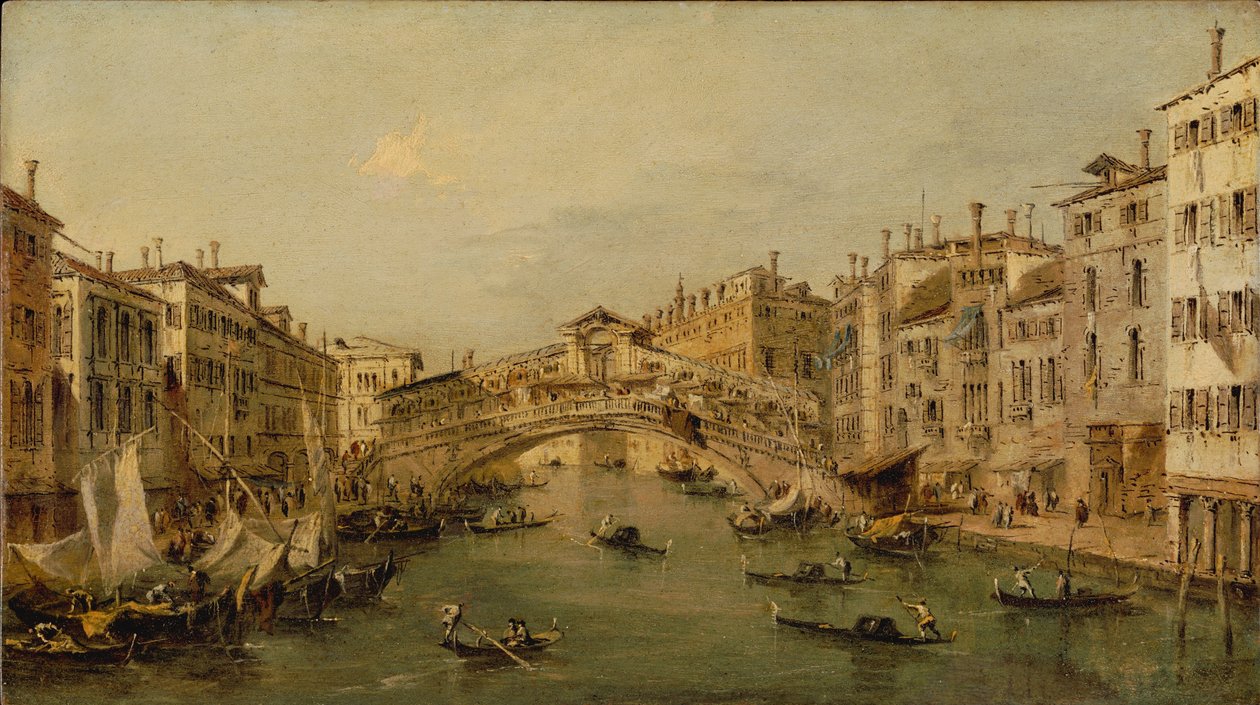Venezia: Il Rialto da Francesco circle of Guardi