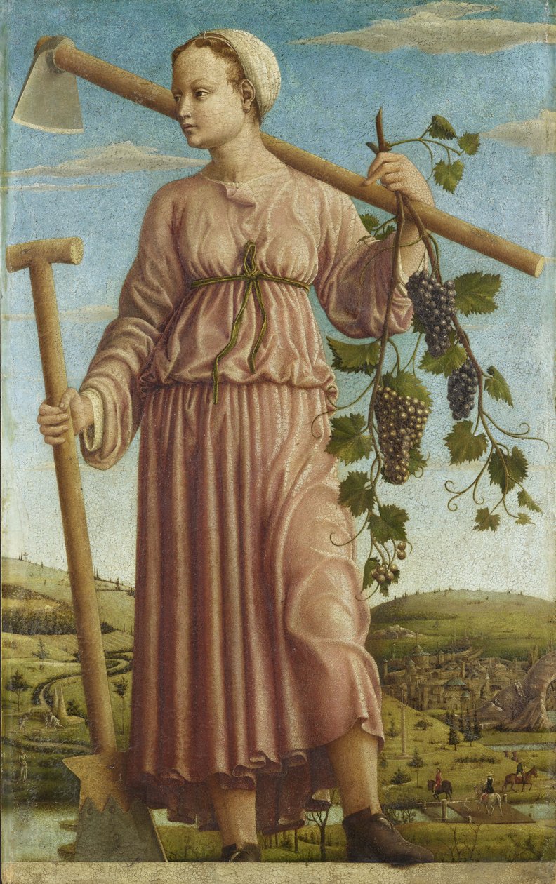 La musa Polimnia da Francesco del Cossa