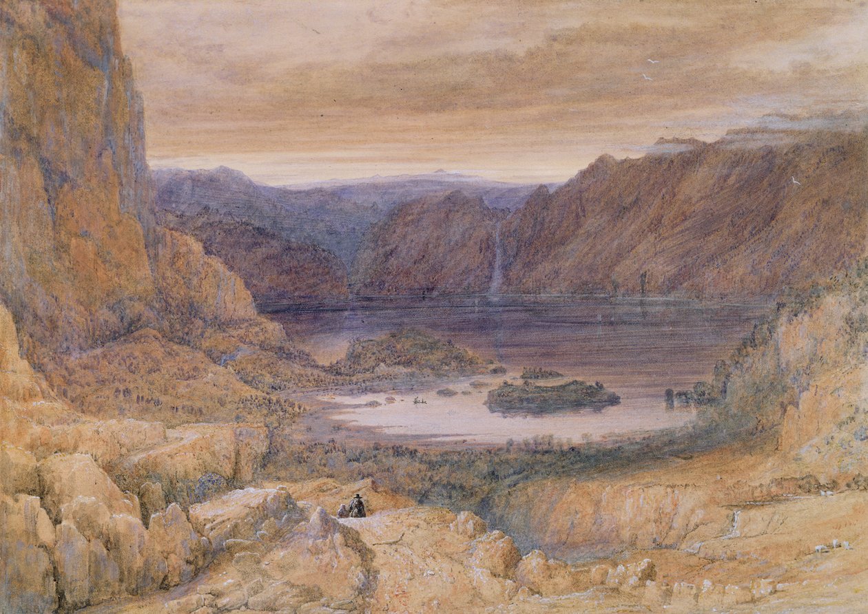 Un lago di montagna, Norvegia, c.1827 da Francis Danby