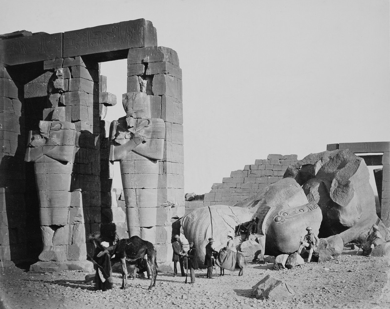 Il Ramesseum, Tebe, Egitto da Francis Frith