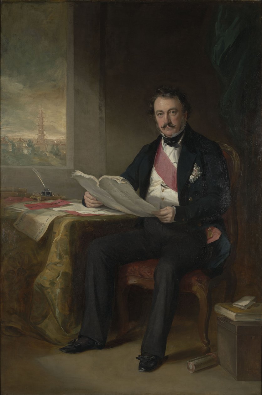 Ritratto di Sir Henry Pottinger, 1° Barone, Governatore di Hong Kong (1789-1856) da Francis Grant