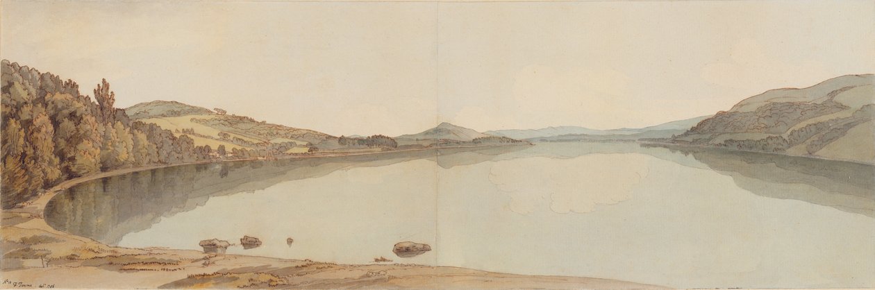 Lago Windermere, 1786 da Francis Towne