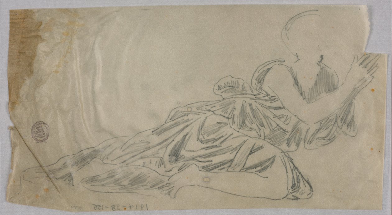Studio di drappeggio da Francis Augustus Lathrop