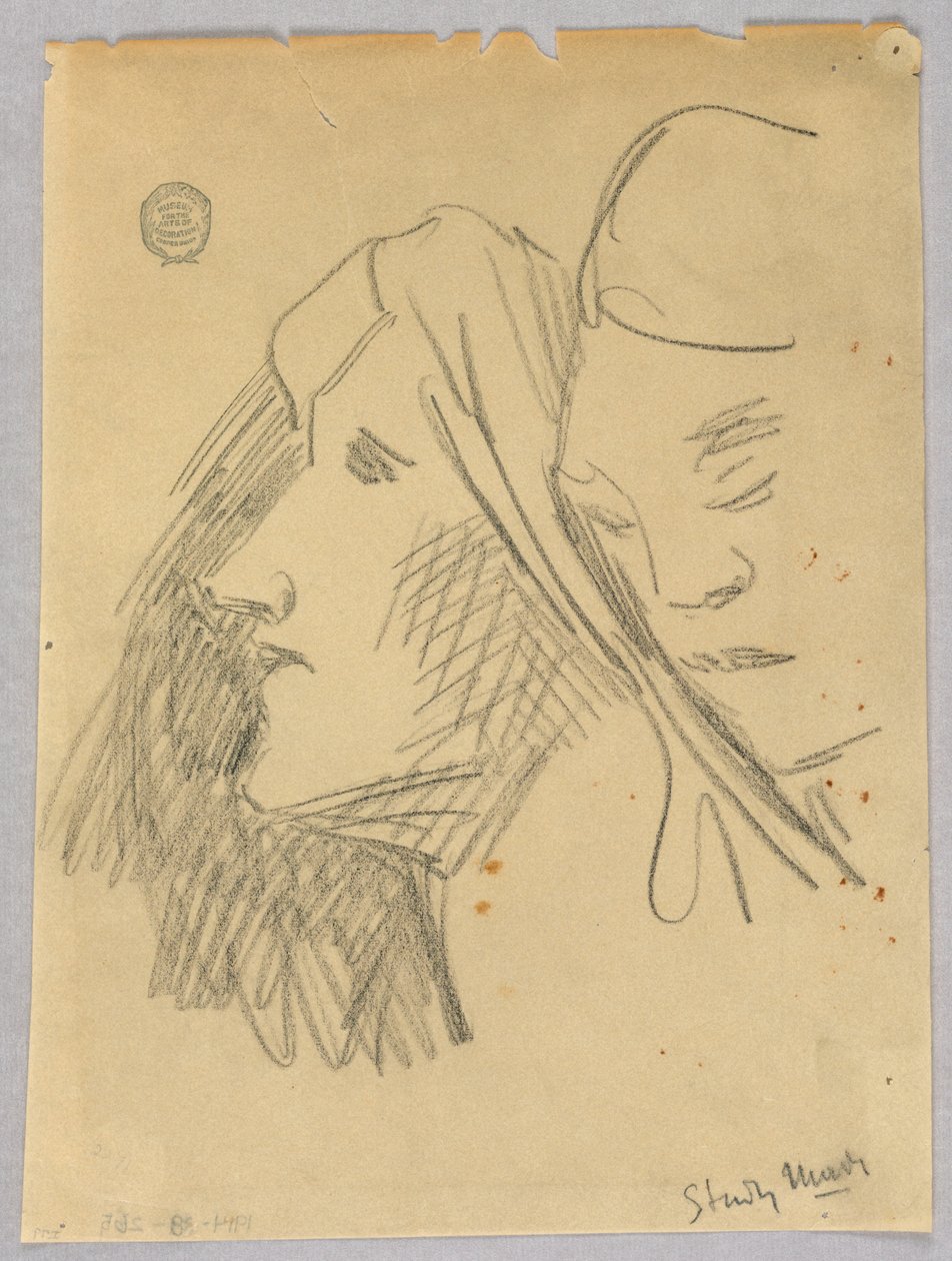 Schizzo di due teste da Francis Augustus Lathrop