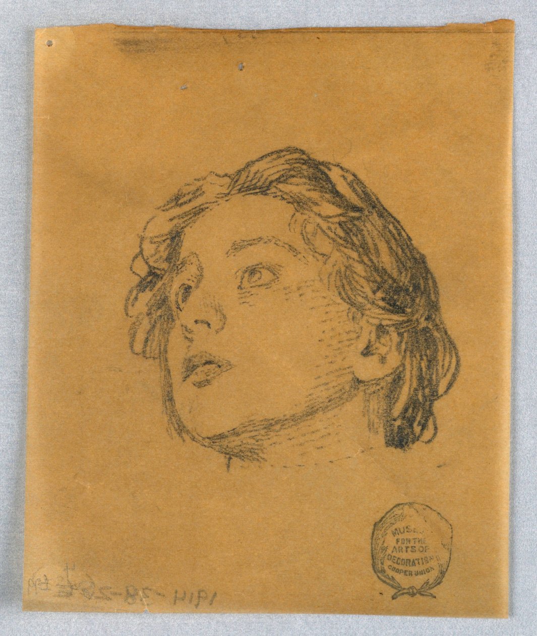 Schizzo della Testa di una Donna da Francis Augustus Lathrop