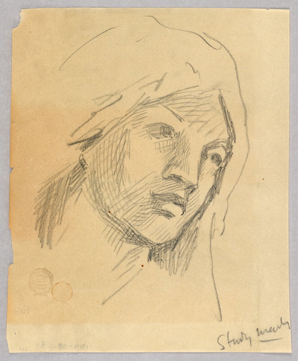 Schizzo della Testa di una Donna da Francis Augustus Lathrop