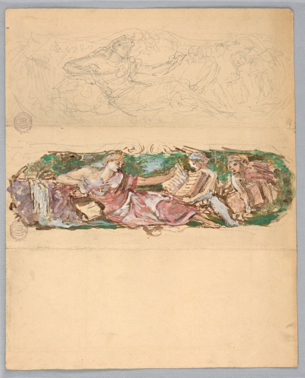 Studi per un pannello murale da Francis Augustus Lathrop