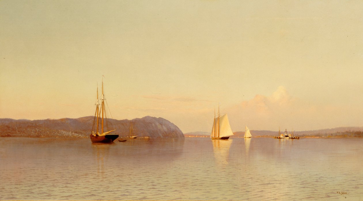 Tardo pomeriggio, Haverstraw Bay da Francis Augustus Silva