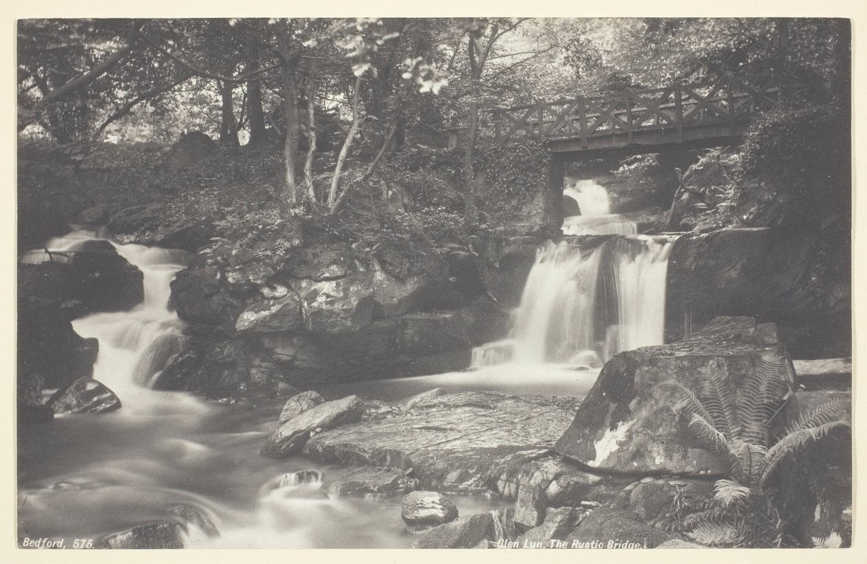 Glen Lyn, il ponte rustico da Francis Bedford