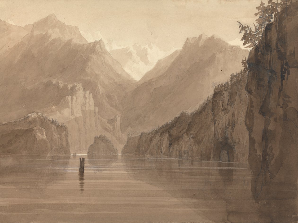Un lago in Norvegia da Francis Danby