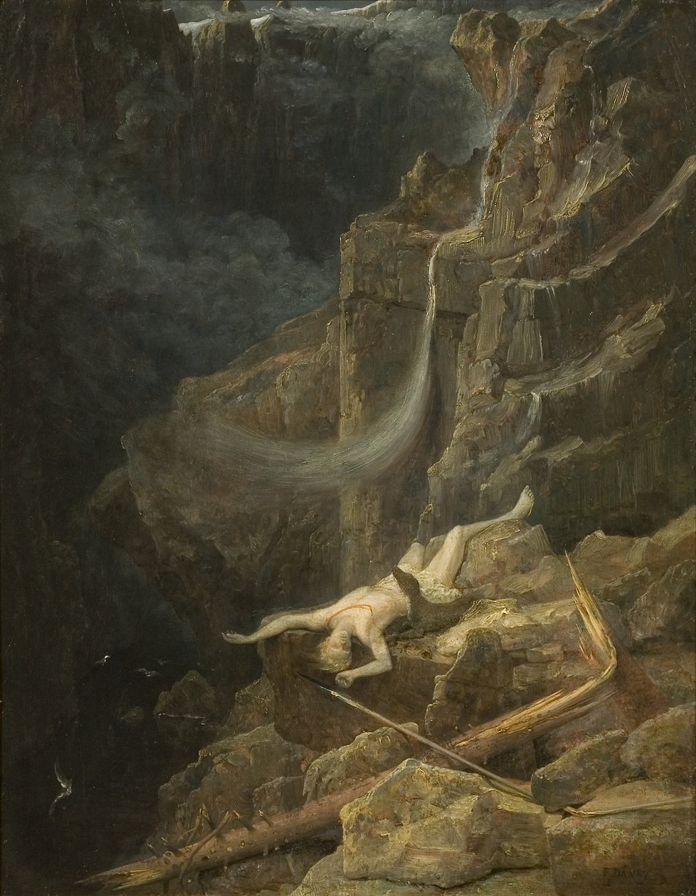Il Precipizio, c.1827 da Francis Danby