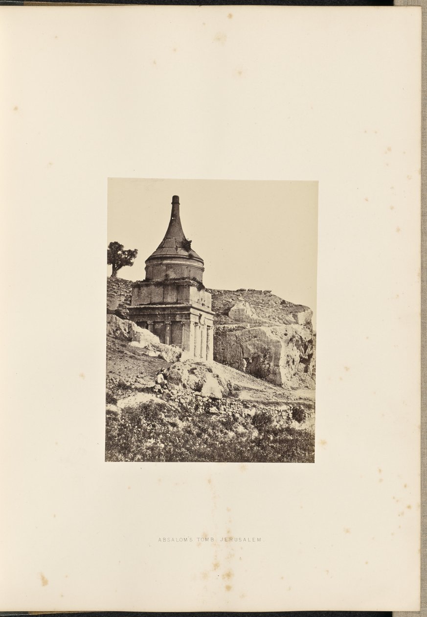 Tomba di Absalom, Gerusalemme da Francis Frith