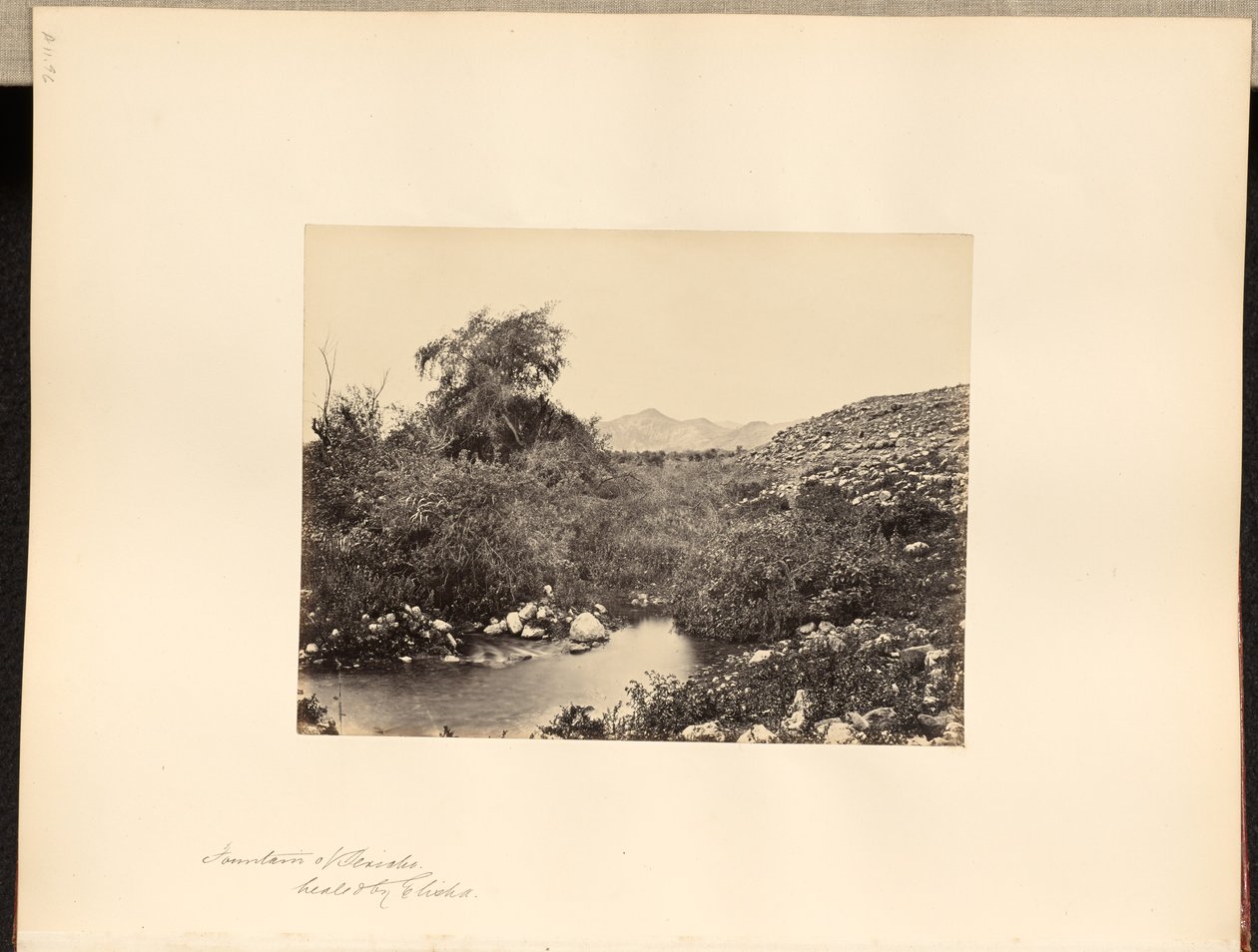 Fontana di Gerico, guarita da Elisha da Francis Frith