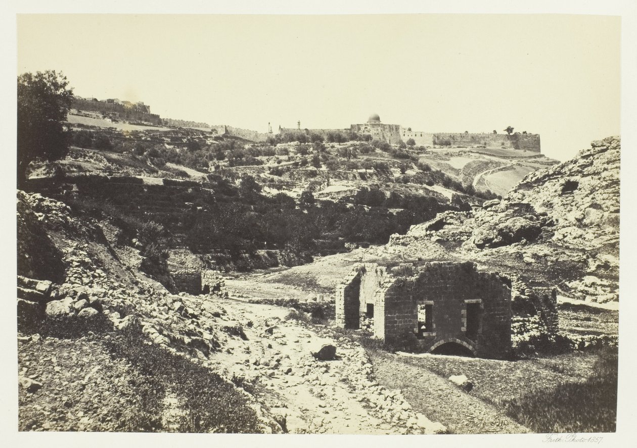 Gerusalemme dal Muro di En-Rogel da Francis Frith